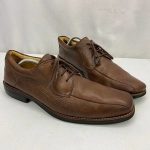 Sandro Moscoloni Oxford Bicycle Toe Brown Pebbled Leather 17007 Mens Size 11D